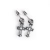 CH Cross Baby Fat Stud Earrings With Pavé Diamond