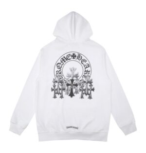 Chrome Hearts Hoodie Multiple Cross White