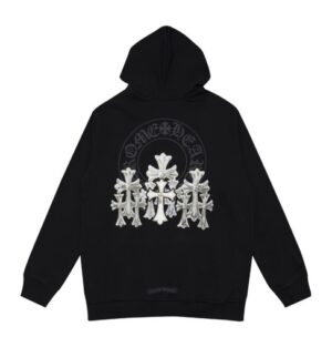 Chrome Hearts Hoodie Multiple Cross – Black