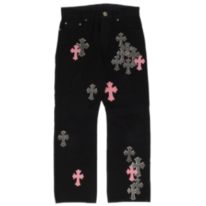 Chrome Hearts Multi Color Cross Jeans