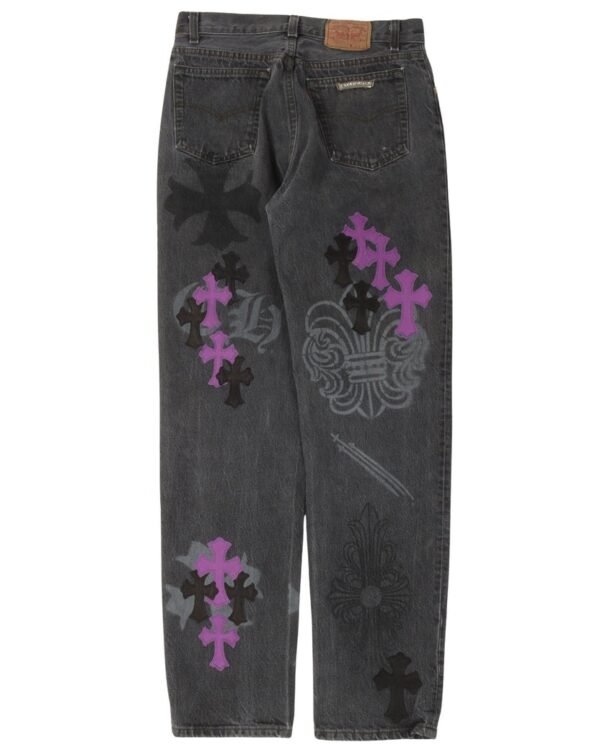 Chrome Hearts Online Exclusive Levi’s Cross Patch Stencil Jeans