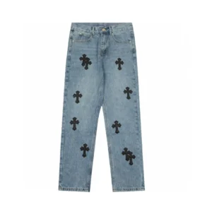 Lemandik Straight Leg Jeans Cross Patch